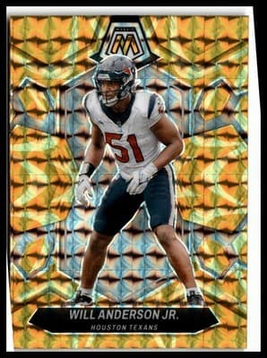 2024 Panini Mosaic #90 Will Anderson Jr. Mosaic Reactive Yellow - Image 1