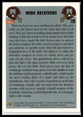 1992 Ultimate WLAF #186 Offense - Receivers - Thumbnail 2