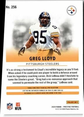2024 Panini Prestige #256 Greg Lloyd - Thumbnail 2