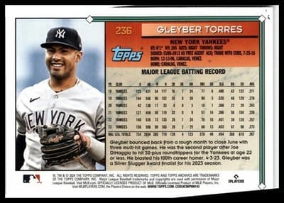 2024 Topps Archives #236 Gleyber Torres - Thumbnail 2