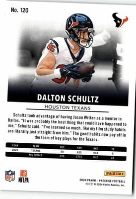 2024 Panini Prestige #120 Dalton Schultz - Thumbnail 2