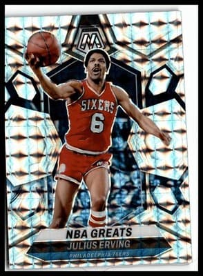 2023-24 Panini Mosaic #292 Julius Erving Mosaic - Image 1