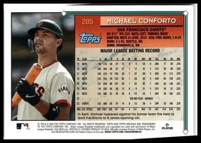 2024 Topps Archives #285 Michael Conforto - Thumbnail 2