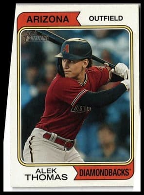 2023 Topps Heritage #6 Alek Thomas - Image 1