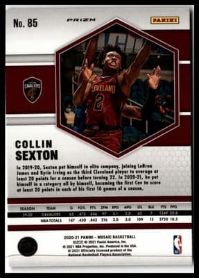 2020-21 Panini Mosaic #85 Collin Sexton Mosaic Camo Pink - Thumbnail 2
