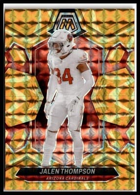 2024 Panini Mosaic #6 Jalen Thompson Mosaic Reactive Yellow - Image 1
