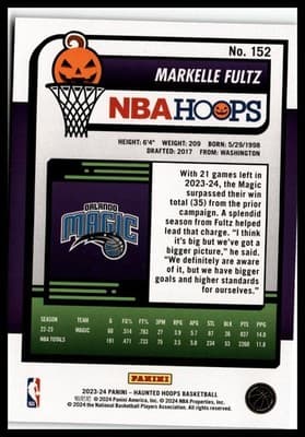 2023-24 Hoops Haunted Hoops #152 Markelle Fultz - Thumbnail 2