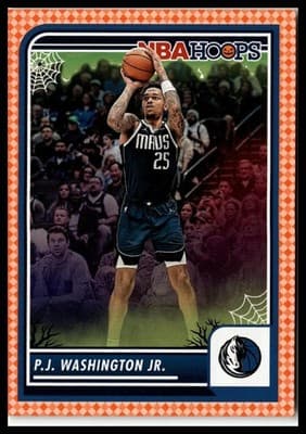 2023-24 Hoops Haunted Hoops #121 PJ Washington Jr. Orange - Image 1