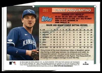 2024 Topps Archives #261 Vinnie Pasquantino - Thumbnail 2