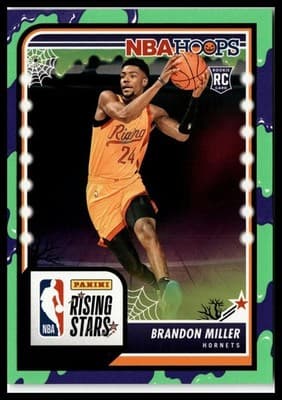 2023-24 Hoops Haunted Hoops #298 Brandon Miller Slime - Image 1