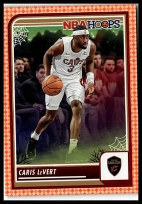 2023-24 Hoops Haunted Hoops #3 Caris LeVert Orange - Image 1