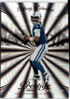 2024 Panini Prestige #125 Anthony Richardson Sunburst Xtra Points - Image 1