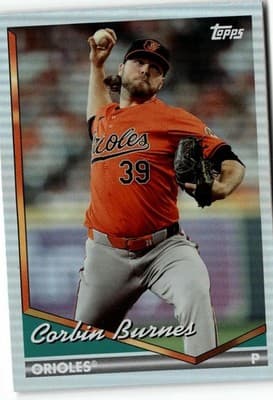 2024 Topps Archives #211 Corbin Burnes Rainbow Foilboard #/199 - Image 1