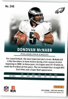 2024 Panini Prestige #246 Donovan McNabb - Thumbnail 2