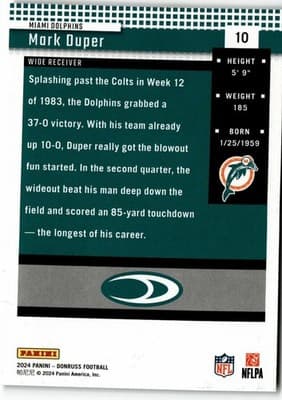 2024 Donruss #10 Mark Duper Retro 2004 - Thumbnail 2