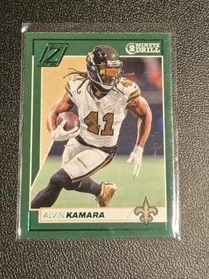 2024 Panini Zenith #70 Alvin Kamara Two Minute Drill - Image 1