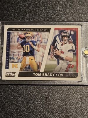 2021 Score #CC9 Tom Brady Collegiate Champions - Image 1