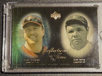 2000 Upper Deck Legends #R10 Mark McGwire / Babe Ruth Reflections in Time - Image 1