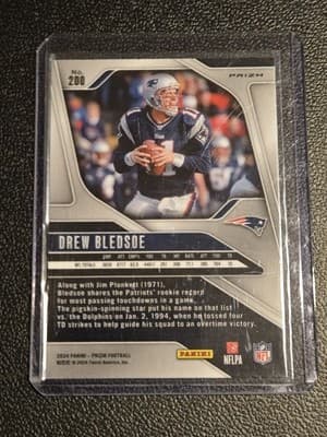 2024 Panini Prizm #200 Drew Bledsoe Orange Disco Prizm - Thumbnail 2