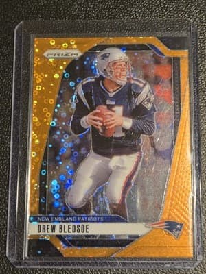 2024 Panini Prizm #200 Drew Bledsoe Orange Disco Prizm - Image 1