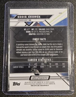 2023 Topps Composite #245 Eddie George - Thumbnail 2