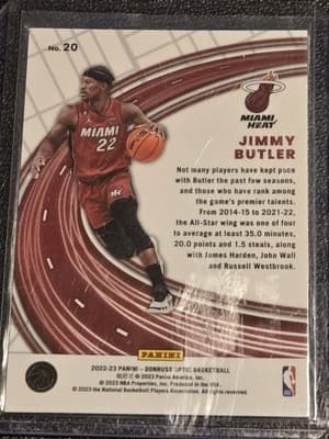 2022-23 Donruss Optic #20 Jimmy Butler Express Lane - Thumbnail 2