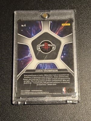 2023-24 Panini Prizm #4 Amen Thompson Deep Space Prizms Silver - Thumbnail 2