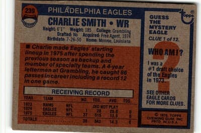 1976 Topps #239 Charlie Smith - Thumbnail 2