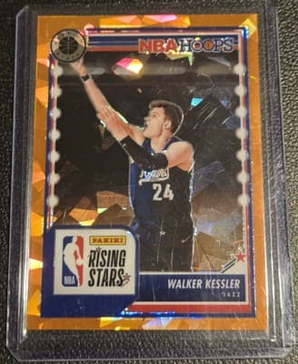 2023-24 Hoops Premium Stock #300 Walker Kessler Orange Ice Prizm 105/125 - Image 1