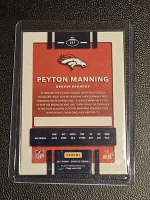 2017 Donruss #217 Peyton Manning - Thumbnail 2