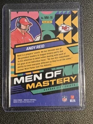 2024 Panini Mosaic #18 Andy Reid Men of Mastery - Thumbnail 2