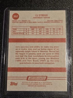 2023 Topps Composite #352 CJ Stroud - Thumbnail 2