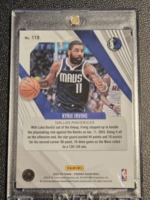 2023-24 Panini Phoenix #119 Kyrie Irving Red #/199 - Thumbnail 2