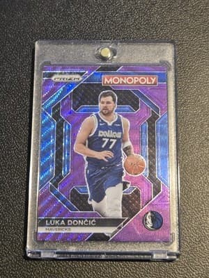 2023-24 Panini Prizm Monopoly #PS3 Luka Doncic All-Star Purple - Image 1