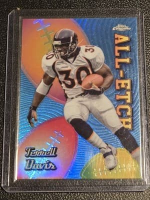 2024 Topps Chrome #CAE-TD Terrell Davis Chrome All-Etch Refractor - Image 1