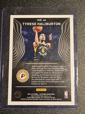 2021-22 Panini Illusions #46 Tyrese Haliburton - Thumbnail 2