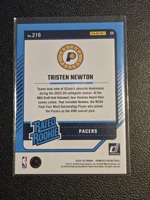 2024-25 Donruss #216 Tristen Newton Holo Green Laser - Thumbnail 2