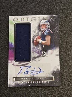 2022 Panini Origins #191 Bailey Zappe - Image 1