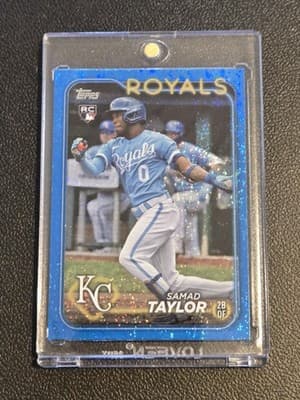 2024 Topps #32 Samad Taylor Blue Holofoil #/999 - Image 1