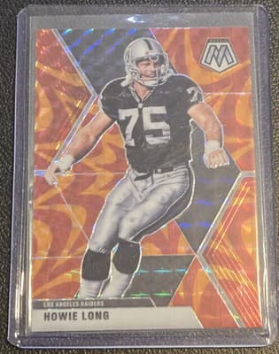 2020 Panini Mosaic #107 Howie Long Prizm Reactive Orange - Image 1