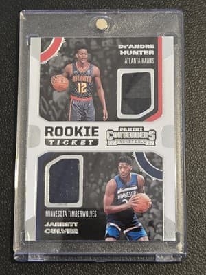 2019-20 Panini Contenders De'Andre Hunter / Jarrett Culver Rookie Ticket - Image 1