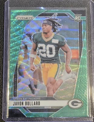 2024 Panini Prizm #345 Javon Bullard Green Wave - Image 1