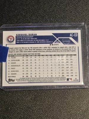 2023 Topps Chrome Update #AC-ED Ezequiel Duran Autographs - Thumbnail 2