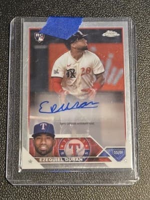 2023 Topps Chrome Update #AC-ED Ezequiel Duran Autographs - Image 1