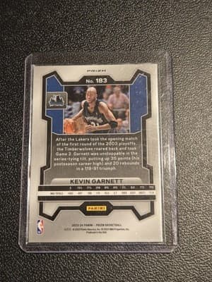 2023-24 Panini Prizm #183 Kevin Garnett Prizms Red White and Blue - Thumbnail 2