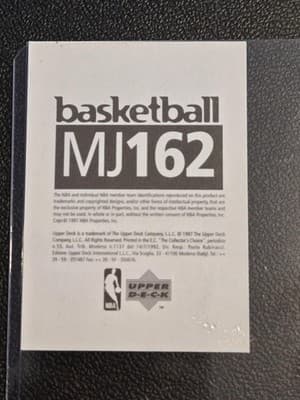1997-98 Upper Deck NBA Stickers (European) #MJ162 Michael Jordan - Thumbnail 2