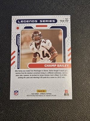 2023 Donruss #TLS-14 Champ Bailey The Legends Series - Thumbnail 2