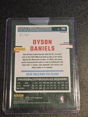 2023-24 Donruss Optic #186 Dyson Daniels Fast Break Purple #/99 - Thumbnail 2