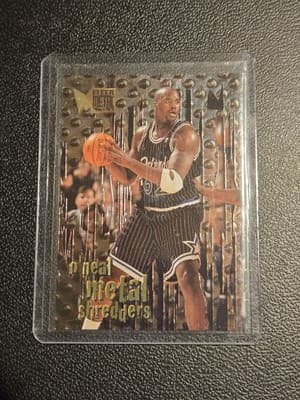 1996 fleer metal shredders shaquille oneal nba #143 - Image 1