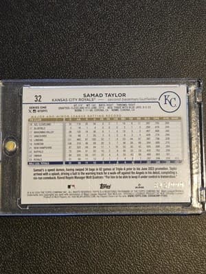 2024 Topps #32 Samad Taylor Blue Holofoil #/999 - Thumbnail 2